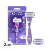 Venus genuine swirl women's razor + 2 razor blades, 2 sets / Venus 정품 스월 여성용 면도기 + 면도날 2p, 2세트