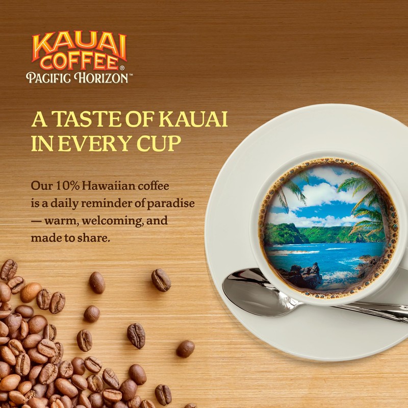 Kauai Coffee K-Cup Pods for Keurig Brewers – Arabica Coffee,