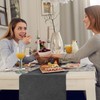 BALCONY & FALCON Grey Table Runners Washable Table Runner for