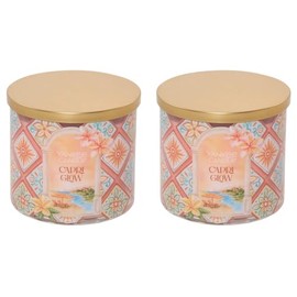 Yankee Candle 3-Wick Decorative Scented Candle, Hello Italy Collection, Capri Glow, 14.5 Ounce (Pack of 2)