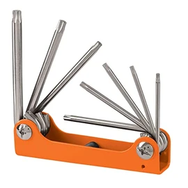 Truper TORX-8, Juego de llaves Torx, 8 piezas, tipo navaja, cuerpo lámina