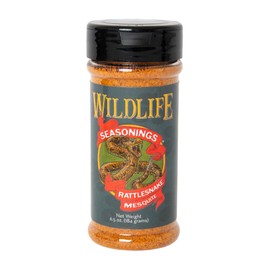 Wildlife Seasonings Rattlesnake Mesquite - Smoky and Bold Grill Seasoning for Steak, Pork, and Chicken, Perfect Dry Rub with Mesquite Flavor for Grilling or Sautéing
