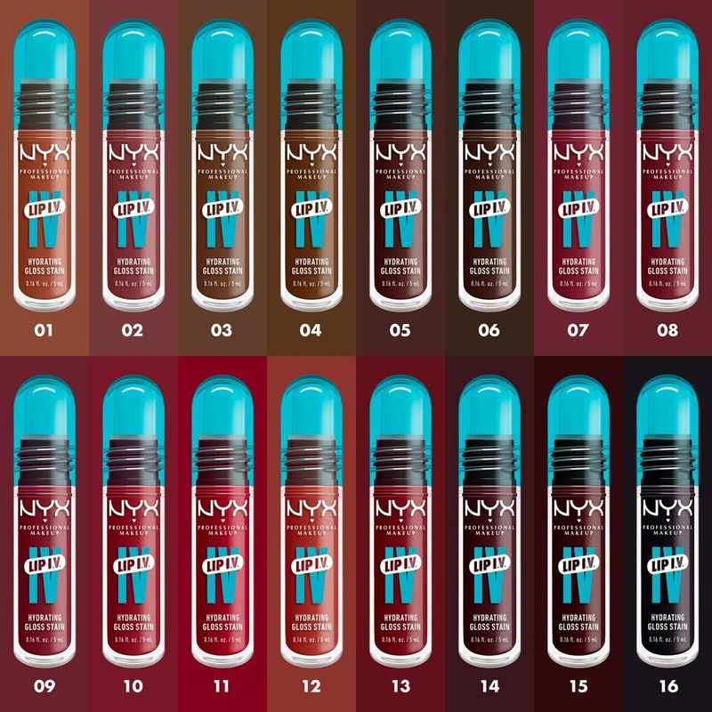 NYX Professional Makeup Moisturising Lip Gloss and Lip Stain, 2