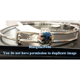 Alex and Ani Sacred Studs Om Bangle Silver Plated - Discontinued