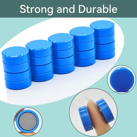 DUJEQM Round Fridge Magnets, Small Refrigerator Magnet, Whiteboard Magnets for Office, Notice Boards (2cm magnet-Blue-30pcs)