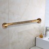Antique Style Brass Carved Shower Tub Safety Grab Bar Wall