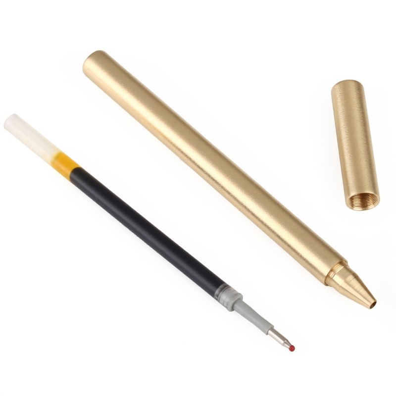 SAGULU Ballpoint Pen Permanent Ballpoint Pen Classical Brass Writing Instrument
