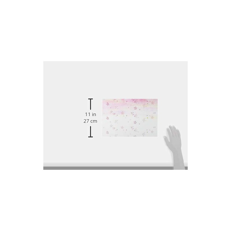 若泉漆器 上質紙マット 尺3寸長手テーブルマット 朧(おぼろ)シリーズ 桜(朧) 100枚入 B-26-14