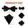 Vxcbad Bow Tie with Pocket Square Bow Tie Children Boys
