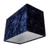 Modern and On-Trend Designer Deep Navy Midnight Blue Crushed Velvet