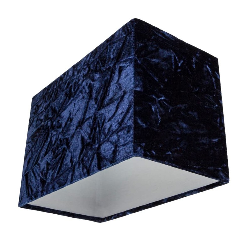 Modern and On-Trend Designer Deep Navy Midnight Blue Crushed Velvet