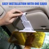 Suvnie 2 in 1 Day and Night Anti-Glare Visor, Automobile