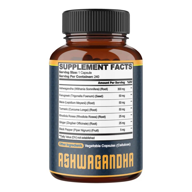 Agobi Fórmula 7 En 1 Suplemento Herbal 240 Cápsulas Energía