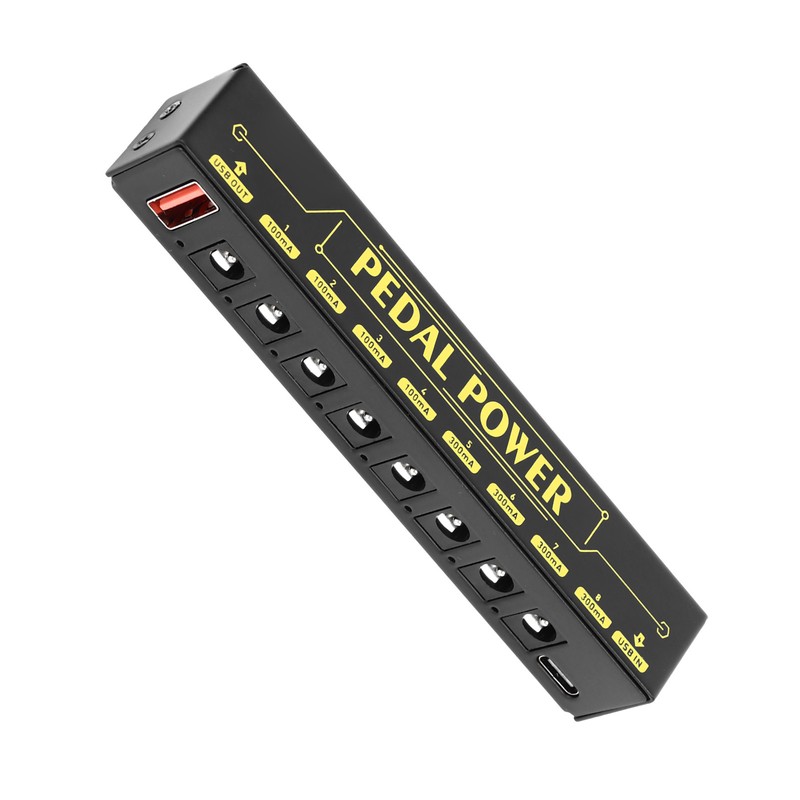 Guitar Pedal Power Supply 8 Way Isolated Low Noise Effect
