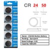 Cotchear 5pcs/Pack CR2450 Coin Battery 550mAh 3V CR 2450 Button