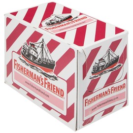 Fisherman's Friend Fisherman's Friend Cherry Lozenges, Sugar Free Extra Strong Menthol Throat Lozenges, Pack of 24 (25g)