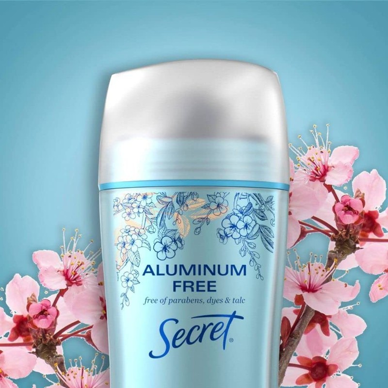 Secret Aluminum Free Deodorant for Women -Cherry Blossom - 2.4oz