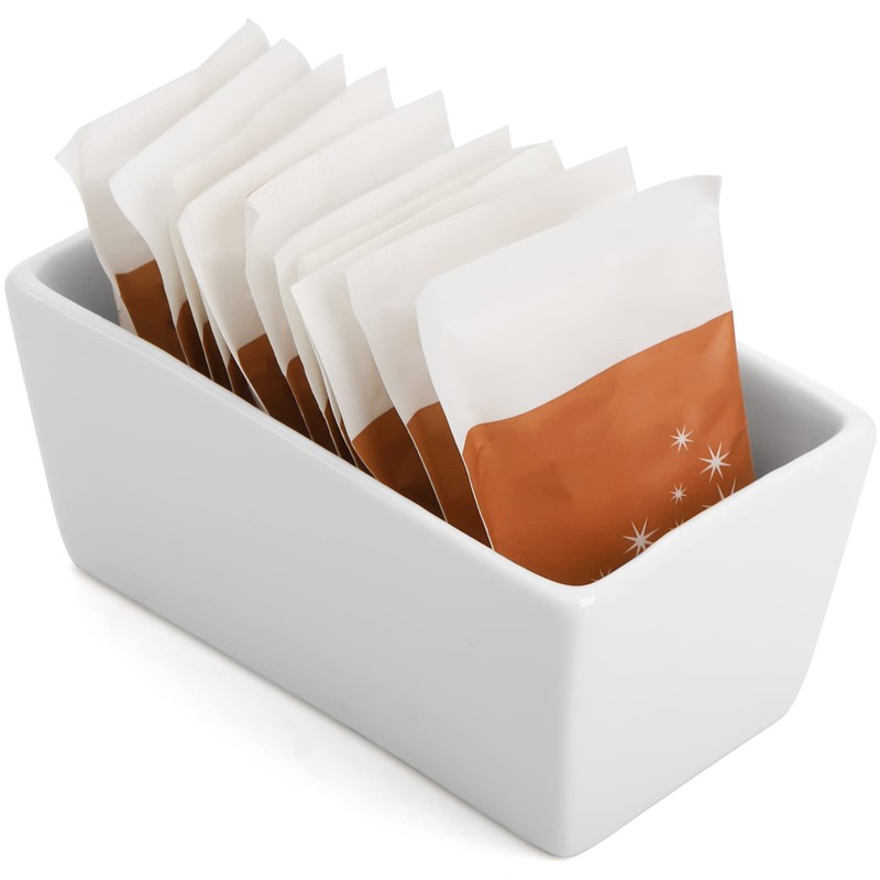 Elsjoy Set of 6 Ceramic Sugar Packet Holders, 5 Oz
