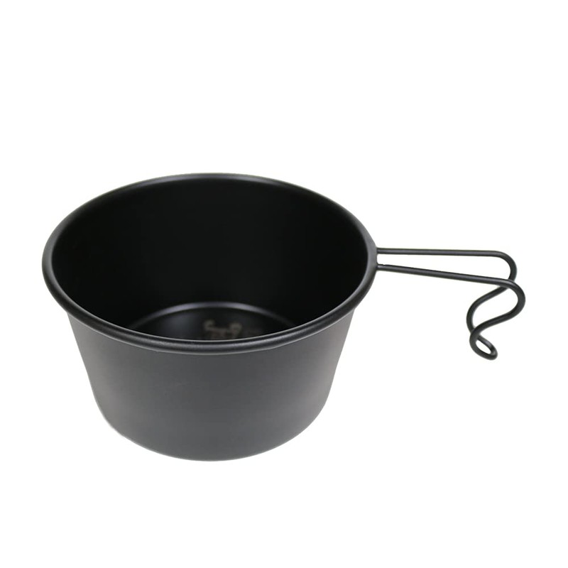 DUCKNOT Black Shera Cup, Stainless Steel, Open Fire, Black, Matte,