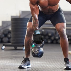 Workout Gloves for Men and Women,Ventilated Weight Lifting Gym Gloves with Wrist Wrap Support,for Weightlifting,Full Palm Protection,Training,Fitness,Hanging(Small)