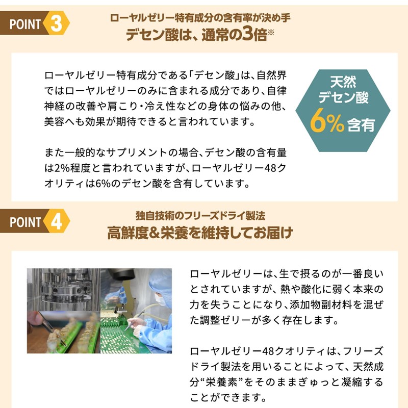 ビビヘルスケア ローヤルゼリー48クオリティお試し14粒(1週間分) 完全無添加+100% 保存料 香料 着色料 安定剤一切不使用 国内製造