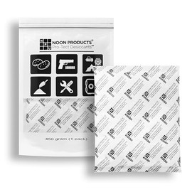 450 Gram Silica Gel Pack Desiccant | No Static, No Dust | Moisture Absorption Drying Bags for Gun Safes, Document Safes, Food Storage and More | Conforms to MIL-D-3463E I & II Standards | Single Pack
