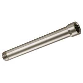 G-Promise 7 Inch Solid Brass Shower Arm Extender, Lower Shower Head (Brushed Nickel)