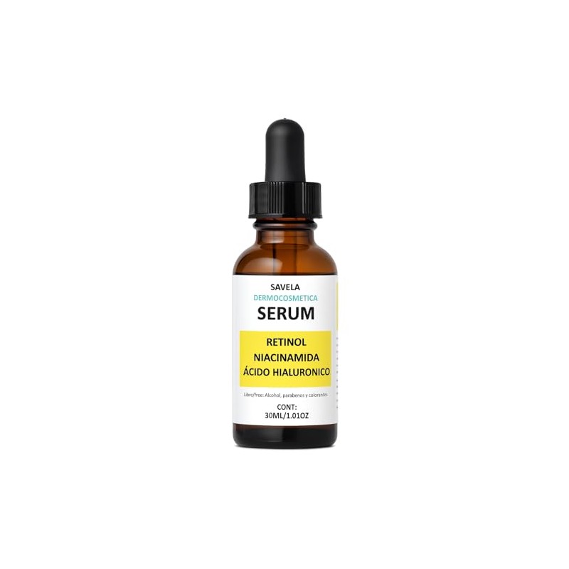 Serum Facial Retinol, Niacinamida y Ácido Hialuronico 30ml,