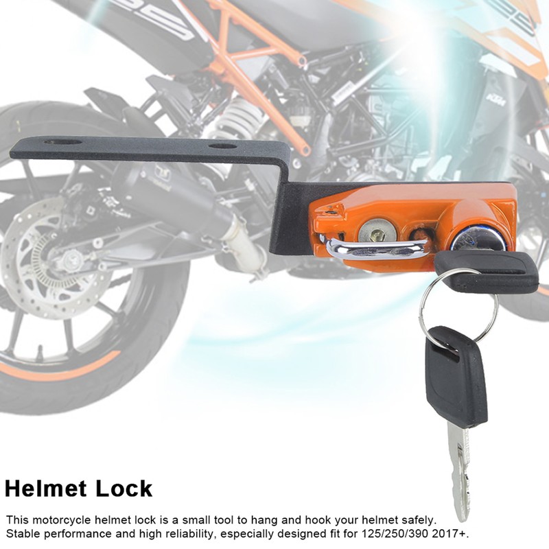 Motorcycle Modification Aluminum Alloy Helmet Lock Mount Hook Fit for