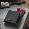 VULKIT Carteras de nailon con bloqueo RFID para hombre, billetera