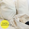 Freletry Drawstring 100% Cotton Muslin Bags Reusable Storage Bag for