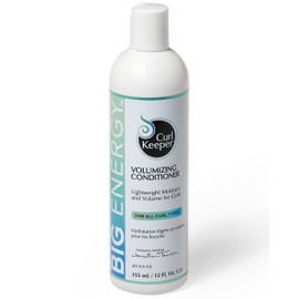 Curl Keeper Big Energy Volumizing Conditioner - Ultra-Lightweight Moisture & Volume for All Curl Types - Weightless Hair Conditioner Adds Volume & Body - Sulfate Free, Water-Based Formula