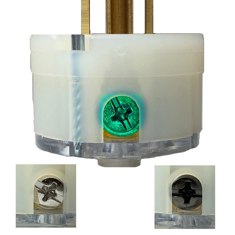 Flanged Inlet NEMA 5-15P Easy Assembly - Durable Nylon Construction