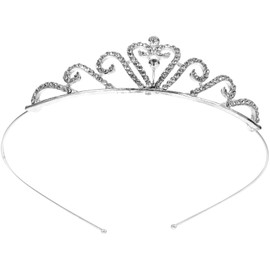 Beavorty Rhinestone Hair Jewelry Party Crown bride hairband crown headpiece Women Hair Accesories Princess Birthday headdress pageant crowns barrettes for women tiara crystal baby Hair ring