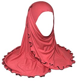 Amal Muslim Hijab Amira Islamic Scarf for Women Cotton USA Collors (Coral)