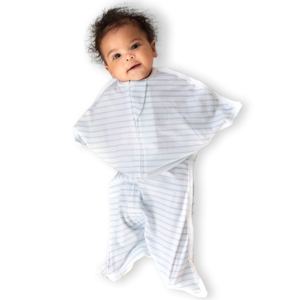 SleepingBaby Zipadee-Zip Transitional Swaddle Sack, 3-6 Month - Roomy Zipper
