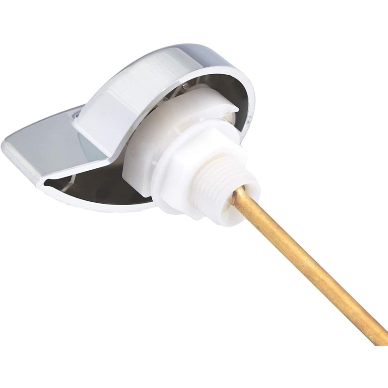 Hausen Modern Universal Left-Side Mount Brass and Plastic Toilet Lever,