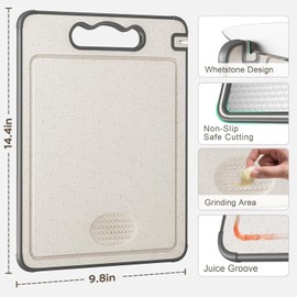 2 IN 1 Tabla de Acero Inoxidable para Picar Cocina, 36.5 * 25 CM Tabla de Cortar Tablas Para Picar Cocina Titanium Cutting Board Para Diferentes Materiales Alimenticios, Duradero Anticorrosión