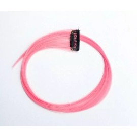 Feather & Elm Pastel light pink hair extension clip in