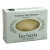 Herbaria Rosemary Mint Shampoo Bar for Finer Hair handcrafted all-natural