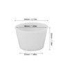 100 Set Hydroponic Grow Baskets Sponges Circular Planting Baskets Plant