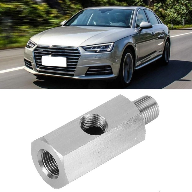 Suuonee Oil Pressure Sensor Adapter, M10 Stainless Steel Oil Pressure