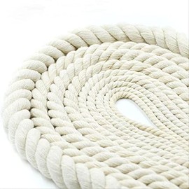 Cotton Rope 6 mm 50 m Cotton Cord Rope Thick Cord Cord Cord for DIY Crafts, Macrame Yarn Rope Boho Decorative Cotton Cord Decoration Garden Balcony House Rope Cotton