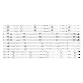 ZGKGLBDBYT 12 PCS/Set LED Backlight Strip Fit for LIG 65UJ6300 65UJ630V 65UJ634V 65UJ5500 65UK6100 Innotek 17Y 65inch_A SSC 65UJ63_UHD_A B C D TV Light Strip