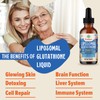 Prunucis 2000MG Liposomal Glutathione Liquid, 98% Absorption, Active Form L-Glutathione