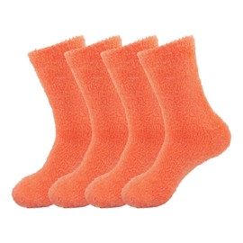 BambooMN - Calcetines de plumas súper suaves y acogedores para mujer, múltiples opciones de color, 03 - Soft Grey, 10-13