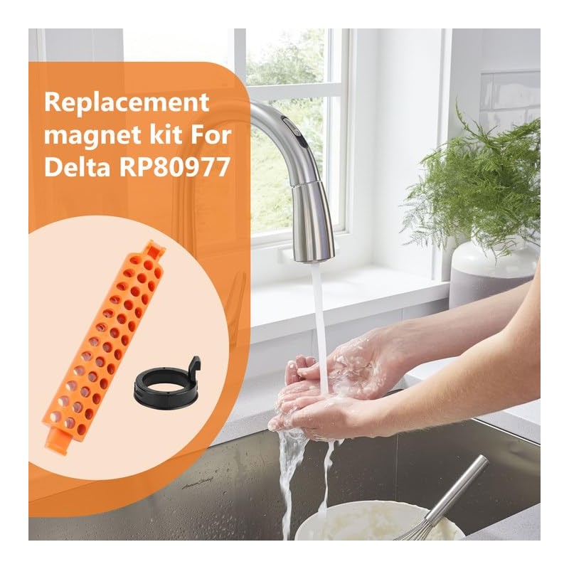 RP80977 Magnet Replacement Kit for Delta Kitchen Faucet, Faucet Plumbing