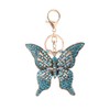 Butterfly Rhinestone Keyring, Sparkling Alloy Charm Keyring, lightblue, l