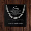Gifted Happiness Sorry Necklace for Him Sorry Gift Apology Gift