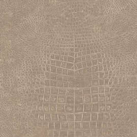 Sample for Display Purpose only.Concord Wallcoverings Textured Wallpaper Faux Featuring Crocodile Print, Brown Gray, 7 in x 10 in, G67503